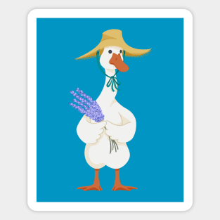 Lavender Goose Magnet